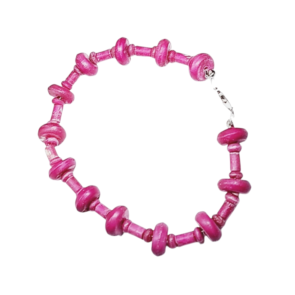 Pink Beaded Bracelet